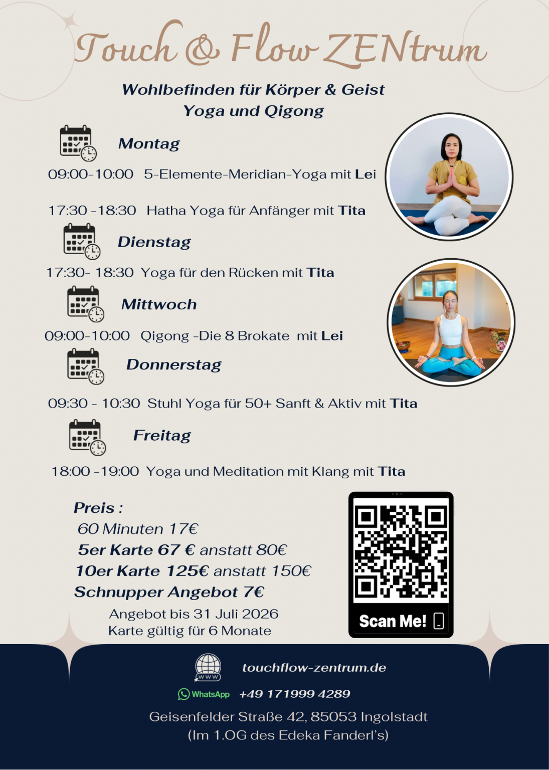 Cremefarben Blau Modern Yoga Pinterest Pin (154 x 216 mm) (154 x 216 mm) - 4